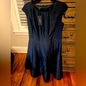 Lafayette navy dress brand new with tags!